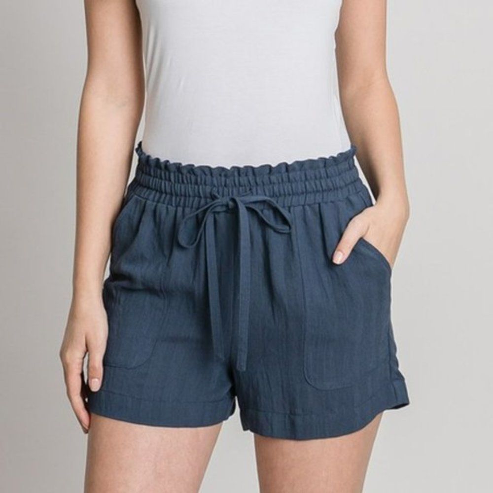 ❥ High Waist Shorts in INK